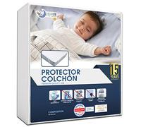 Protector Colchon 70x140 Impermeable Antiacaros Made in EU & Oeko Tex Dreamzie - Fundas Colchón 70x140 4 Esquinas Elásticas