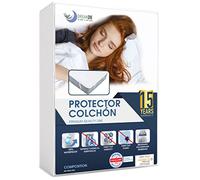 Protector Colchon 90x200 Impermeable Antiacaros Made in EU & Oeko Tex Dreamzie - Funda Colchon 90x190 4 Esquinas Elásticas