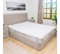 Protector colchon para Cama 160x200cm Funda colchon cubrecolchon Topper Cubre contra antiácaros Lavable y Transpirable 160x200 cm