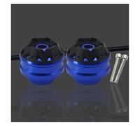 Protector contra choques Para MT07 MT09 FZ09 FJ09 XSR900 XSR700 2025 Protector De Rueda De Motocicleta Eje Rueda Trasera Delantera Horquilla Deslizador Tapa(Front Blue)