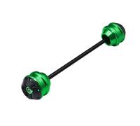 Protector contra choques Para TMAX 530 DX SX TMAX560 Para TechMax 2017-2024 Tmax Motocicleta Eje Trasero Horquilla Rueda Choque Deslizador Tapa Protector Almohadilla(Parte trasera verde)