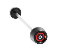 Protector contra choques Protector Almohadillas Antichoque Rueda Deslizante Eje Delantero Moto Para Ducati SBK 848EVO Para Streetfighter 848 Para Multistrada 950(Negro ROJO)