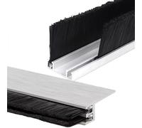 Protector contra corrientes de aire para puertas, Sello de cepillo inferior puerta, aleación aluminio, nailon, altura 10-300mm, dos colores, 1, 2, 5 uds(B-1 Pc,Brush Height 150mm)