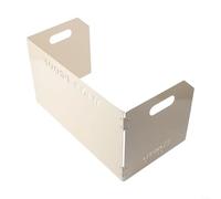 Protector contra el viento eficaz para estufas de camping de tres pliegues, portátil y ligero para todas tus aventuras de cocina al aire libre (beige)