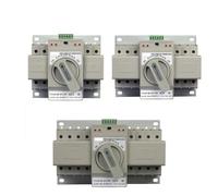 Protector contra fugas,Interruptor de aire,Panel d Dual Power Automatic Transfer Switch 2P/3P/4P Dual Power AC230V 50/60Hz MCB Auto/Manual Switching Circuit Breakers(2)