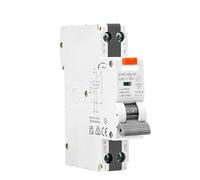 Protector contra fugas,Interruptor de aire,Panel d Electronic Type RCBO 18mm 230V 1P+N 6KA Residual Current Circuit Breaker with Over Current Potection Max 40A(16a 30ma,Type A)