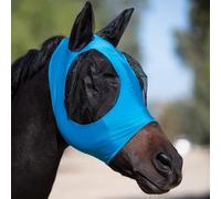 Protector contra moscas de caballo de orejas suaves, ligero para mayor comodidad mientras que proporciona protección solar (azul)