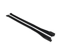 Protector contra rayones para el automóvil Faldones laterales Extensiones Divisores Delantal para el cuerpo Labio Apariencia de fibra de carbono ABS 6 piezas Compatible con A1 2011-2019(Matte Black)