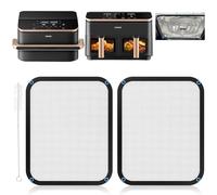 Protector contra salpicaduras de acero inoxidable para freidora Cosori Airfryer 8,5 L/Dual Blaze TwinFry 10 L, malla fina, protección contra salpicaduras de grasa, freidora de aire caliente, accesorio