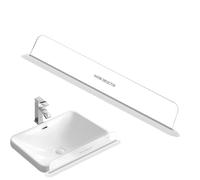 Protector contra salpicaduras de cocina, 40 x 7 x 5,5 cm, deflector de agua de succión, antideslizante, lavaplatos, cocina, baño, ducha, bañera, , lavabo, control de derrames, organizador de