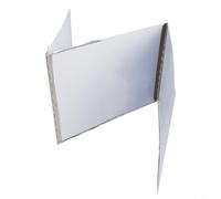 Protector contra salpicaduras de estufa con borde de goma negro para mayor seguridad y manejo suave durante la protección contra salpicaduras de aceite (A)