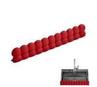 Protector contra salpicaduras de silicona para fregadero de cocina | Protector de fregadero de silicona con potentes ventosas, protección contra salpicaduras de silicona para fregadero: para usar en
