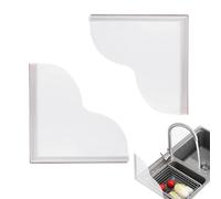 Protector contra salpicaduras para ducha | 2 en 1 Protector de bañera impermeable con limpieza fácil - Accesorios de baño adhesivo extraíble seguridad hídrica para casa y hotel