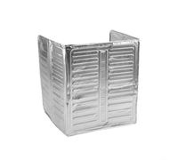 Protector contra salpicaduras para estufa, protector de salpicaduras de aluminio de tres lados, reduce eficazmente el tiempo de limpieza