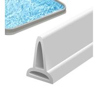 Protector contra salpicaduras para la ducha, 99 x 3 x 1,5 cm, tope de baño plegable, presa de agua de silicona, barrera de separación multifuncional en húmedo y | Protector de umbral de ducha de