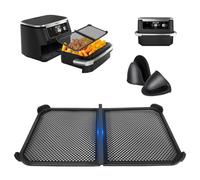 Protector contra salpicaduras para Ninja Foodi Flexdrawer 10,4 L Freidora de aire caliente AF500eu, Contiene 2 Manoplas de Silicona Resistentes al Calor