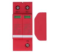Protector contra sobretensiones 2P, descargador de sobretensiones, Dispositivo de protección contra sobretensiones PV de CC, 100 kA CC 1000 V con indicador de Estado, diseño enchuf