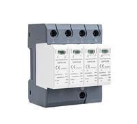 Protector contra sobretensiones de 4 polos GSP9 20KA-40KA SPD AC275V AC385V 400V 440V SPD protector contra sobretensiones doméstico carril 3P+N(4P AC275V 40KA)
