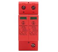 Protector Contra Sobretensiones Doméstico, Carcasa Retardante de PC, Dispositivo descargador, Dispositivo descargador de Voltaje DC1000V 2P 10KA-20Ka para Protección Contra Truenos de Paso C Y D