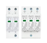 Protector contra sobretensiones fotovoltaico DC SPD 2P/3P DC12V 24V 48V 10KA~20KA 20KA~40KA 40KA~60KA Dispositivo de protección contra rayos Disyuntor(2P,DC24V 30-60KA)