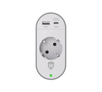 Protector contra sobretensiones GSchuko Tipo F 540J con 2 puertos USB-A/USB-C PD
