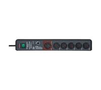 Protector contra sobretensiones multienchufe con 6 tomas Secure-Tec de 3 m