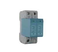 Protector contra sobretensiones solar fotovoltaico de 2 polos, T1+T2, 12,5 kA, pararrayos, riel DIN, 600 V, 40 kA(2 Pole with Signal)