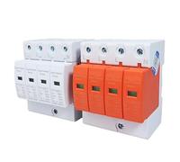 Protector contra sobretensiones solares fotovoltaicas, CA SPD 4P, 385 V, 40 KA, 60 KA, montaje en riel DIN, dispositivo de protección de baja tensión for viviendas.(20-40KA)