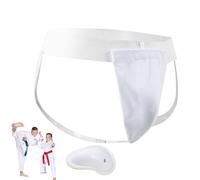 Protector corporal de boxeo, equipo de kickboxing transpirable y ajustable, protector de ingle de boxeo, para hombres y jóvenes en entrenamiento, combate, combate, lucha y hockey sobre hielo