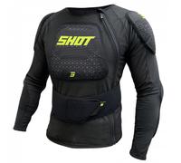 Protector corporal infantil Shot Airlight negro-amarillo fluo L