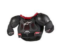 Alpinestars Bionic Action Kickstart Armadura de pecho para niños, negro-rojo, tamaño S M L XL 2XL