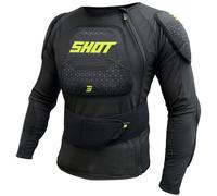 Protector corporal Shot Airlight negro-amarillo fluorescente M