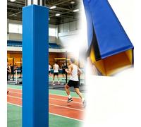 Protector cuadrado para bastón de baloncesto de 5 pies para exteriores, almohadilla de espuma resistente a los impactos, protector de seguridad duradero para postes cuadrados y canchas deportivas