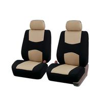 Protector Cubierta Asiento Fundas De Asiento De Coche Laguna Juego Completo Espuma 2 Mm Poliéster para Viajes Coche Protección Integral Cuatro Estaciones(2 Piece Beige Covers)