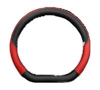 Protector Cubierta del Volante para Seat para Tarraco para Arona para Ateca para Ibiza para Toledo para MII para Leon para Arosa Auto Cubierta(Rojo)