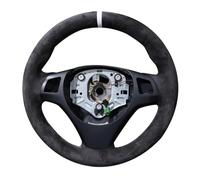 Protector Cubierta Trenzada para Volante Coche Cuero Gamuza Antideslizante para M3 E90 E91 E92 E93 E87 E81 E82 E88 X1 E84 Auto Cubierta(Azul)