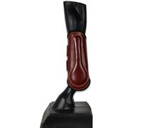 Protector | Cuero y neopreno | Color Cereza | Equipamiento para el caballo | Guarnicionería Los Nietos | Tradición artesana