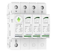 Protector de 4 Polos contra sobretensión transitoria trifásica, 40kA(8/20) 230V, con Sistema de monitorización de Tierras, PSM4-40/400 SG, 7 x 7,2 x 9 centímetros, Color Blanco (Referencia: 77727806)