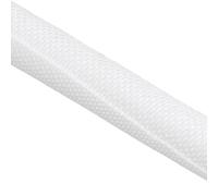 Protector de acabado de cable, Tamaños múltiples multicolores del tubo partido telar extensible trenzado ANIMAL DOMÉSTICO de cierre automático ordenado cable(White,8MM-1 METER)