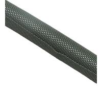 Protector de acabado de cable, Tamaños múltiples multicolores del tubo partido telar extensible trenzado ANIMAL DOMÉSTICO de cierre automático ordenado cable(Green,13.0MM-1 METER)