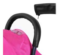 Protector de agarre para cochecito de bebé, piel sintética, color negro, accesorios para cochecito de bebé, Yoyo bugaboo donkey 5, ideal para reposabrazos de cochecito, accesorio duradero y elegante