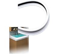 Protector de agua for silla de ducha Flexible, tira de sellado for puerta de baño de 8cm/10cm de altura, for balcones, tejados, encimeras de cocina(10cm,L 400cm)