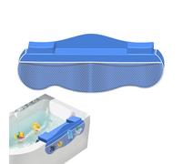 Protector de agua para bañera, barrera de seguridad infantil, almacenamiento de red de 4 tockets para baño, organizador práctico para la prevención de la contaminación del agua y el