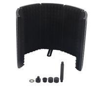 Protector de aislamiento de micrófono de ángulo ajustable con esponja absorbente de espuma EVA de alta densidad, ajuste universal para micrófonos