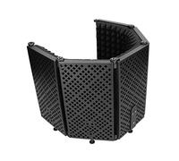 Protector de Aislamiento de Micrófono, Multicapa para Estudio de Sonido, Micrófono, Reflector de Espuma Absorbente de Sonido, Pliegue hacia Adentro para Cualquier Equipo de Grabación de Micrófono de C