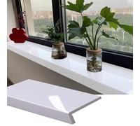 Protector de alféizar de ventana blanco puro para balcones interiores, 24/30/36/48 pulgadas de longitud, perfecto para remodelación de bahía y cemento, Sle 1, 5.25 x 3 pulgadas