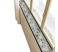 Protector de alféizar de ventana, cubierta estrecha a prueba de polvo, resistente a los arañazos y personalizable para dormitorio, balcón, bahía, fácil de cortar e instalar