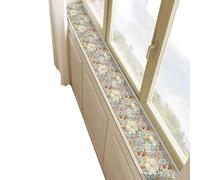 Protector de alféizar de ventana, cubierta estrecha a prueba de polvo, resistente a los arañazos y personalizable para dormitorio, balcón, bahía, fácil de cortar e instalar