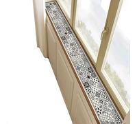 Protector de alféizar de ventana, cubierta estrecha a prueba de polvo, resistente a los arañazos y personalizable para dormitorio, balcón, bahía, fácil de cortar e instalar