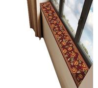 Protector de alféizar de ventana, cubierta estrecha a prueba de polvo, resistente a los arañazos y personalizable para dormitorio, balcón, bahía, fácil de cortar e instalar